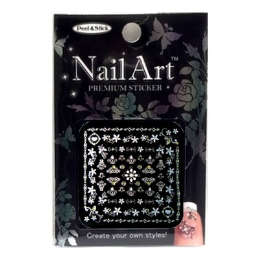Sticker pour ongles Nail Art Premium argent