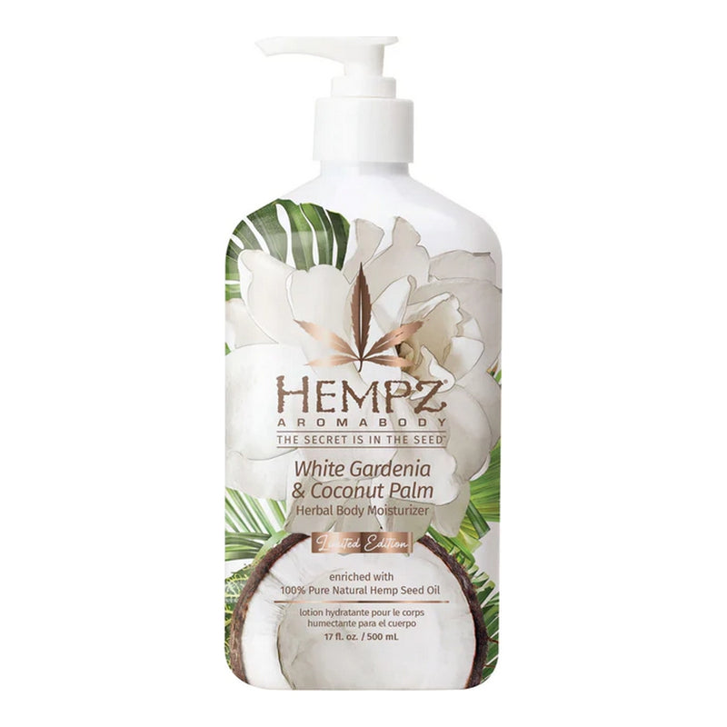 Lotion hydratante Hempz White gardenia & coconut palm 500 ml