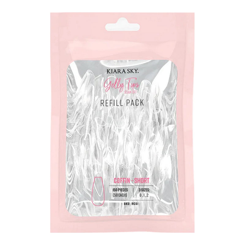 Gelly Tips Refill Pack - Coffin Short