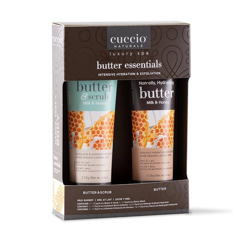 Duo Beurres Essentiels Miel & Lait Cuccio - 2 x 4 oz