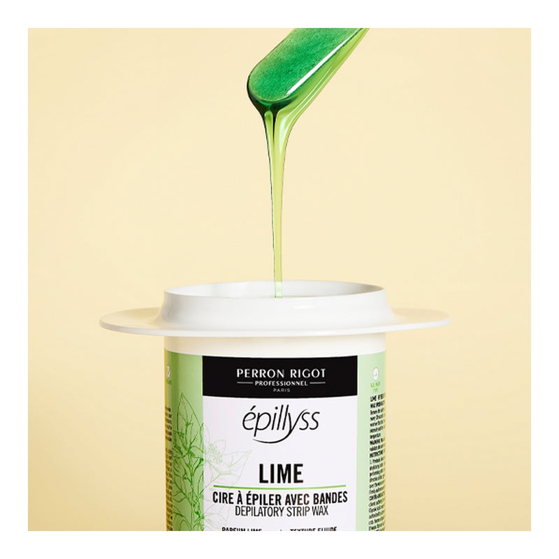 Cire à épiler avec bandes Épillyss - Lime - 591 ml