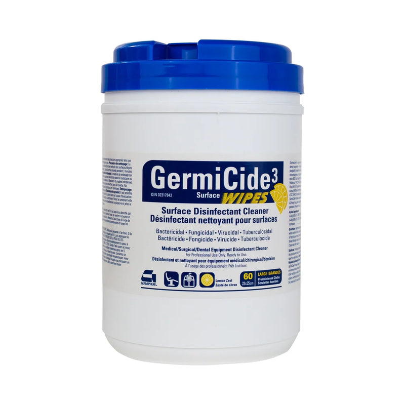 GermiCide 3 Disinfectant Wipes - 160 un