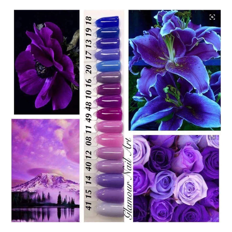 Poudre de couleur GNA Collection Mauve