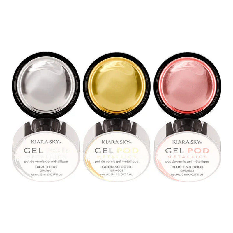 Trio de capsules de gel métallisées Kiara Sky