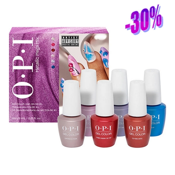 OPI Color Gel Kit (Metallic Mega Mix) kit 