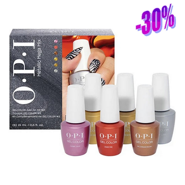 OPI Color Gel Kit (Metallic Mega Mix) kit 