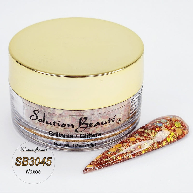 Poudre et paillettes mixtes Solution Beaute &