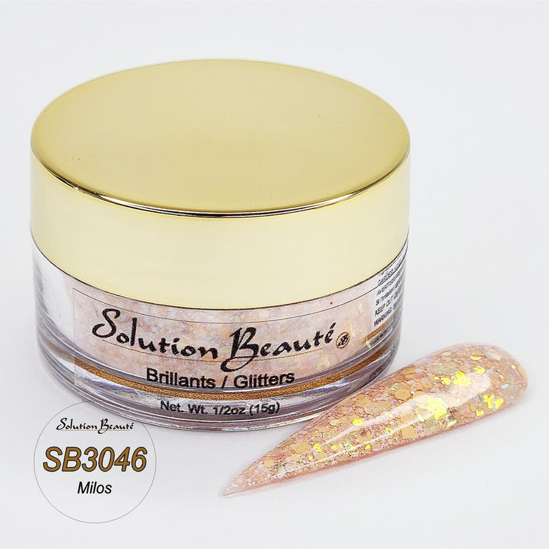 Poudre et paillettes mixtes Solution Beaute &