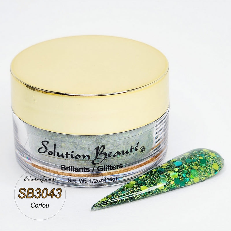 Poudre et paillettes mixtes Solution Beaute &