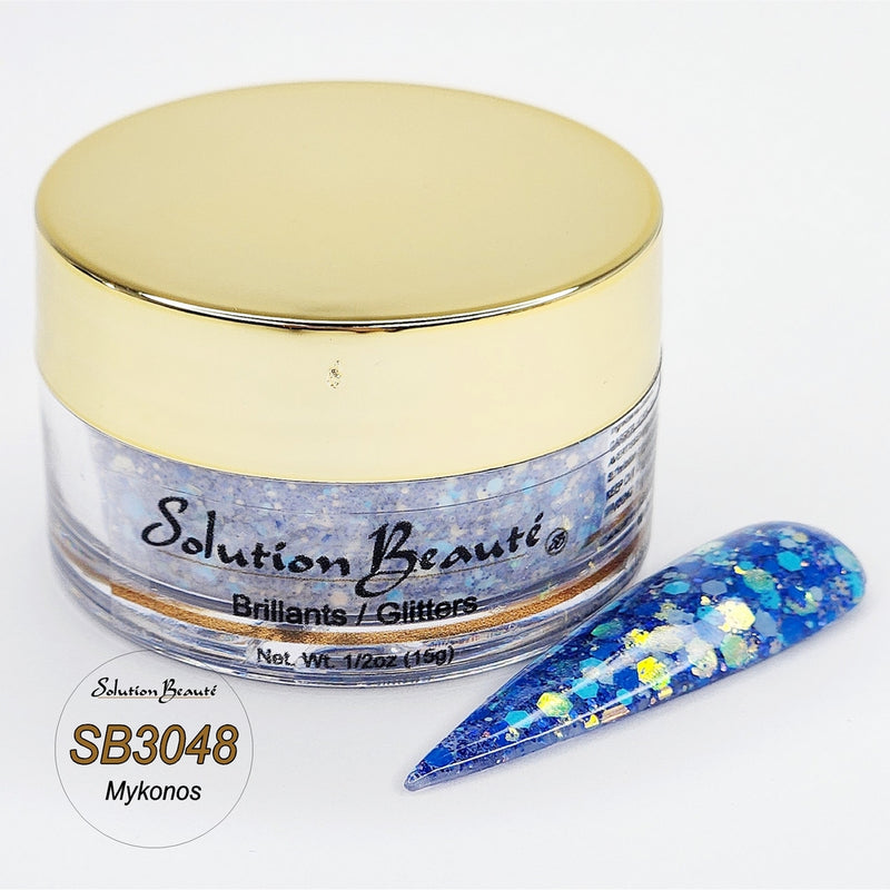 Poudre et paillettes mixtes Solution Beaute &