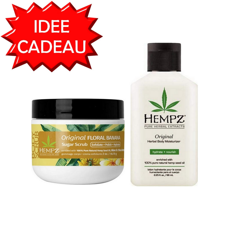 Duo Minis Gommage et Lotion corporelle Hempz