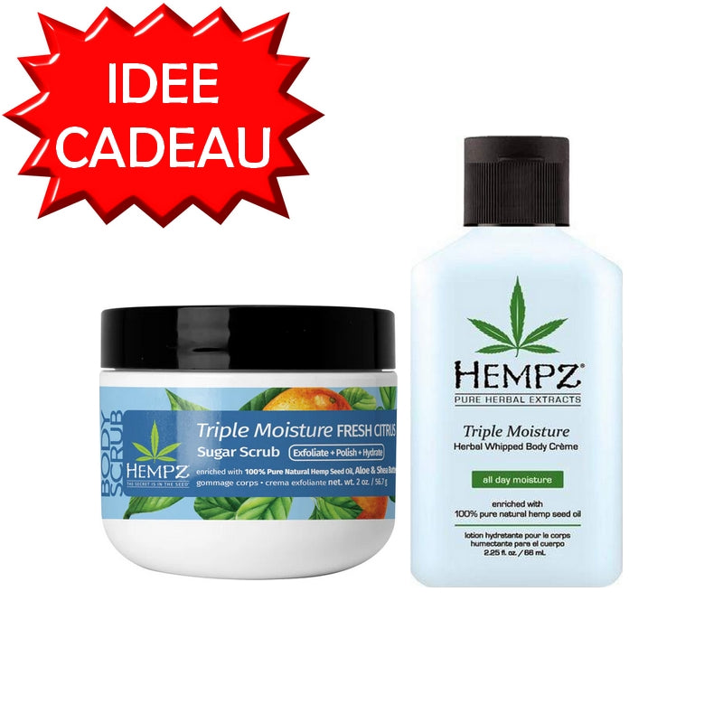 Duo Minis Gommage et Lotion corporelle Hempz