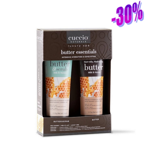 Cuccio Honey &amp; Milk Essential Butters Duo - 2 x 4 oz