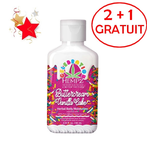 Lotion hydratante Hempz Buttercream Birthday Cake - 66 ml