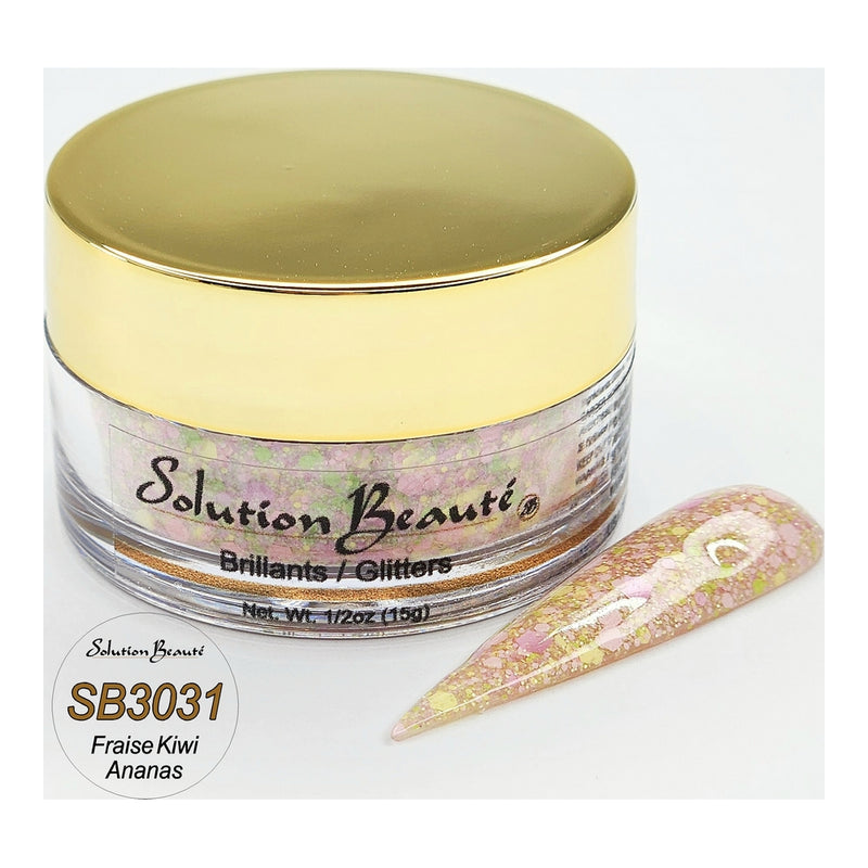 Poudre couleur Solution Beaute -Fraise Kiwi Ananas- 0.5 on