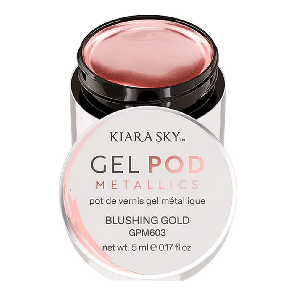 Gel Pod Mettalics 'Blushing Gold' 5 ml – Distributions France Croteau