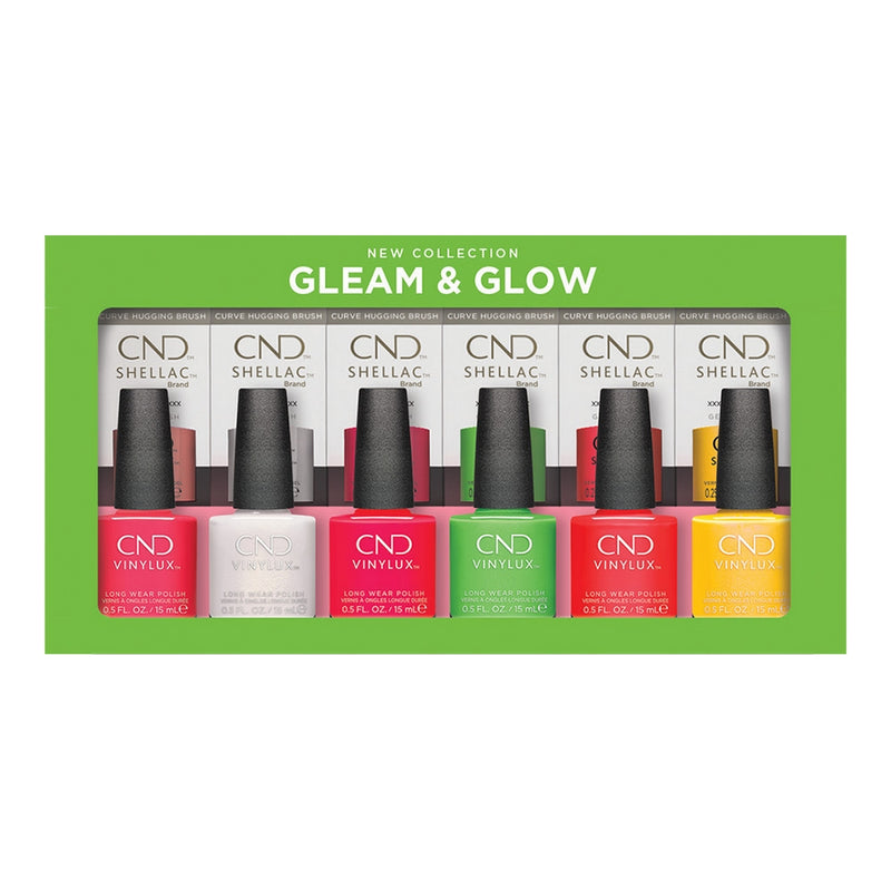 Gleam &amp; Glow CND Collection (Shellac &amp; vinylux)