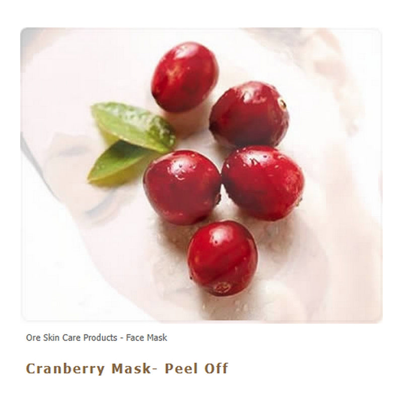 Masque Canneberge pelable Ore