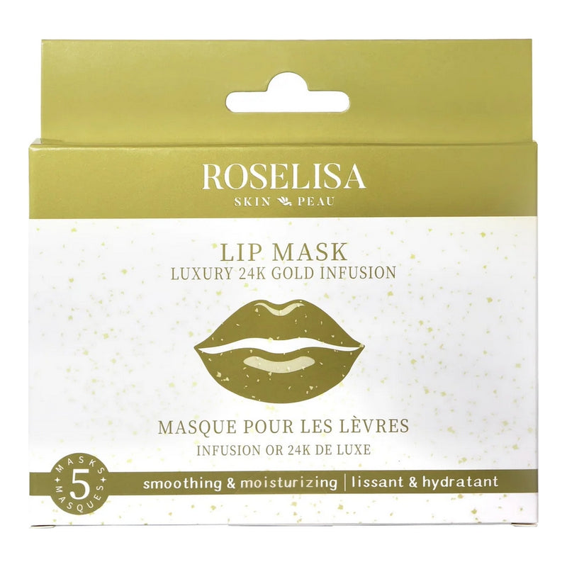 Masque pour les Lèvres à OR 24K - 5 Paires