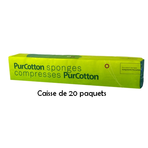 Compresses non tissées biodégradables PurCotton Aurelia 200/pqt