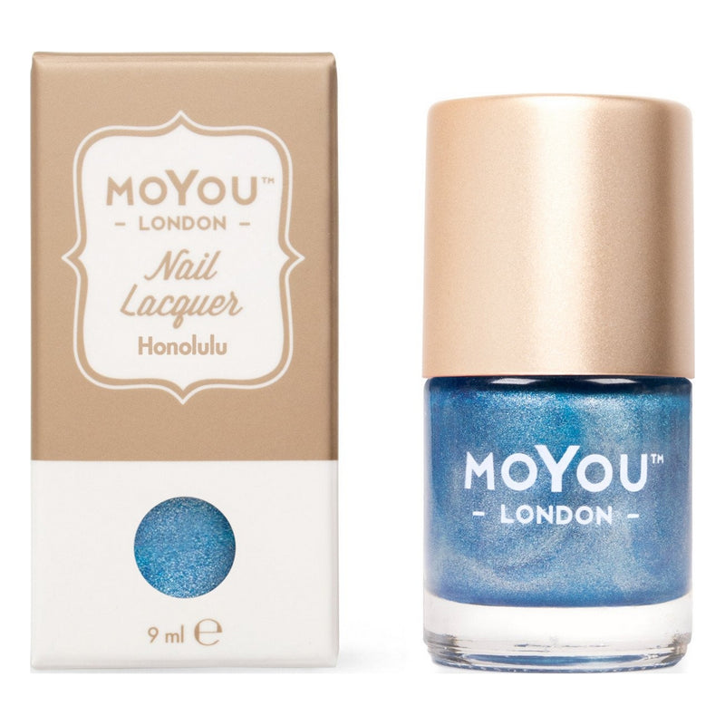 Vernis bleu &