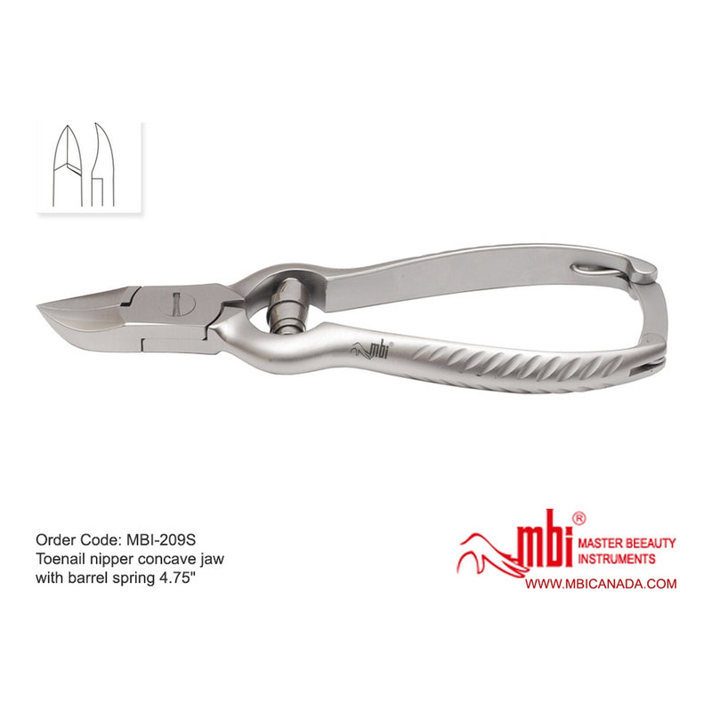 Spring loaded nail clipper - 4.75&