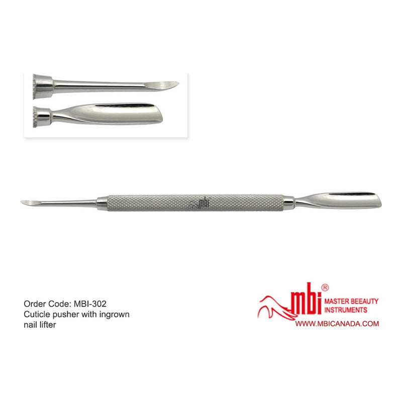 Cuticle pusher + curved tip / ingrown toenails