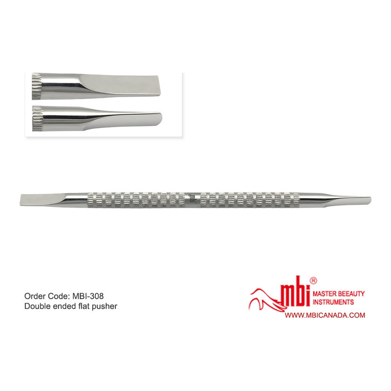 Cuticle pusher double flat tips