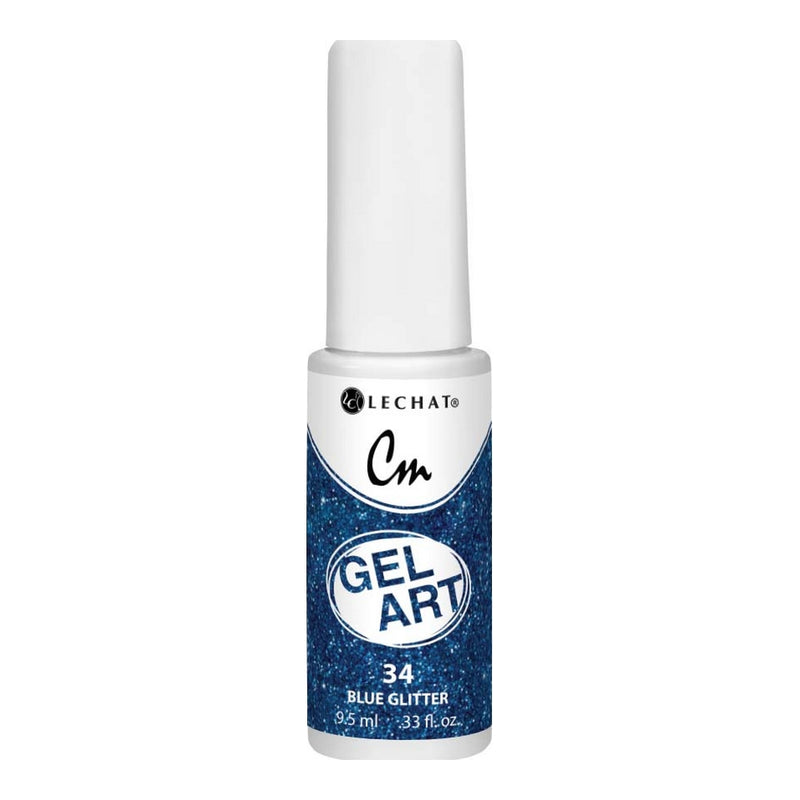 CM Gel Art Blue Glitter 0.33 oz