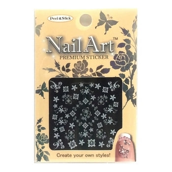 Nail Art Premium White Nail Sticker