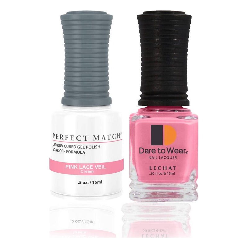 Vernis UV/LED Perfect Match LeChat - Pink Lace Veil - 15 ml (0.5 oz)