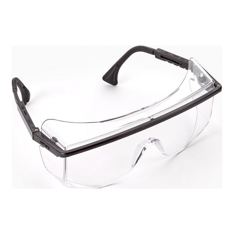 Safety glasses with clear lens