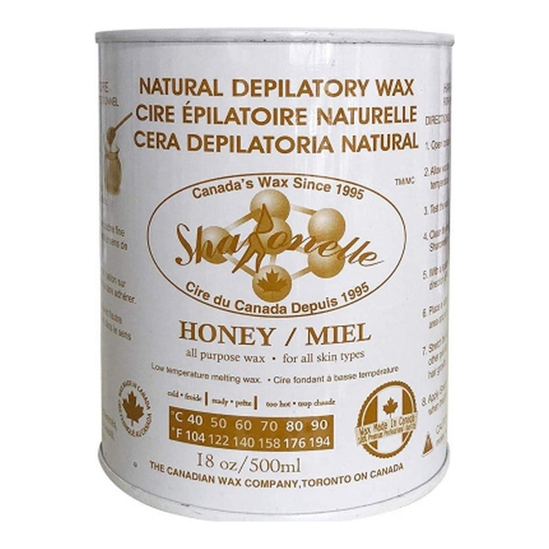 Cire épilatoire naturelle au miel - 500 ml (18 oz)
