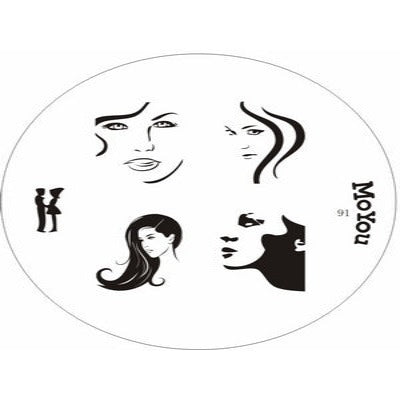 Plaquette-image MoYou (Visages féminins)