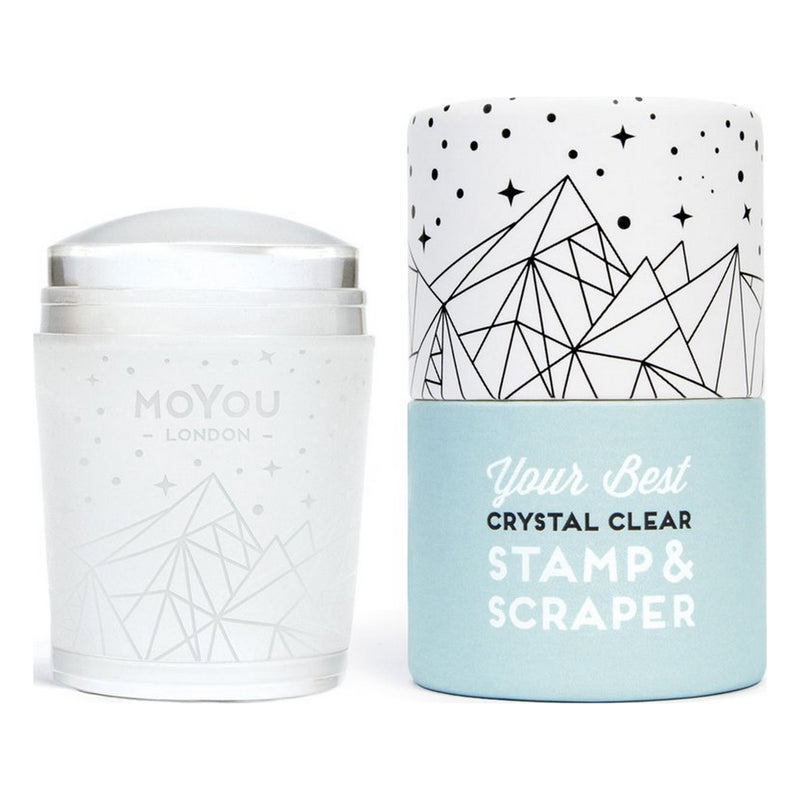 MoYou London Round Clear Stamp &amp; Scraper