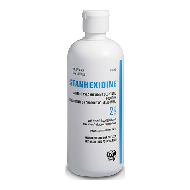 Stanhexidine 2% - Antibactérien pour la peau - 450 ml